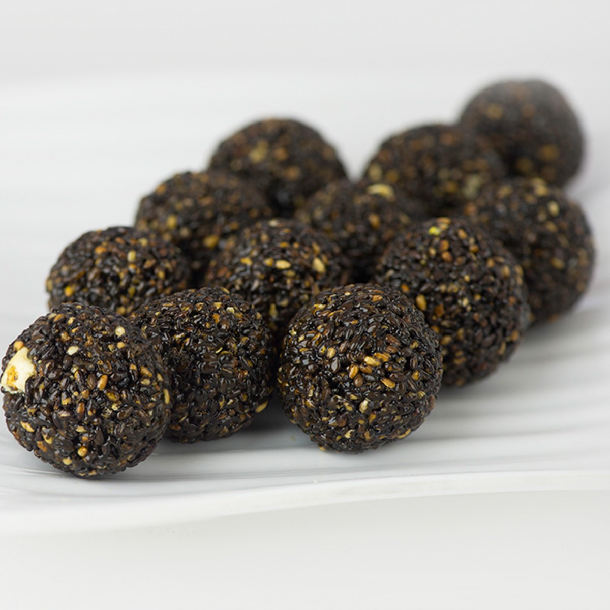 black sesame seed balls